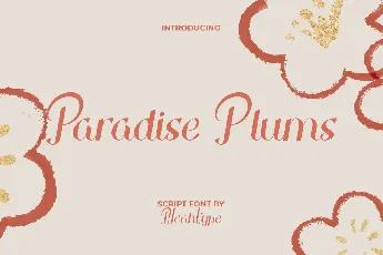 Paradise Plums font