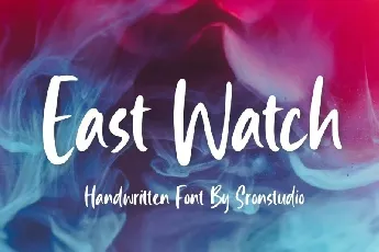 East Watch Bold Handwritten font