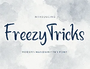 Freezy Tricks font