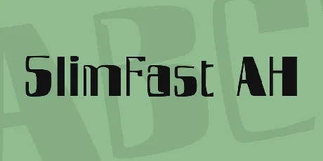 SlimFast AH font