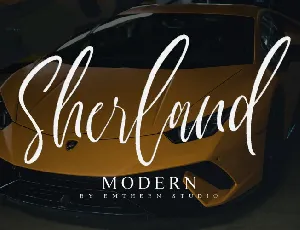 Sherland Script font