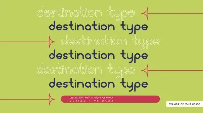 Destination Type font