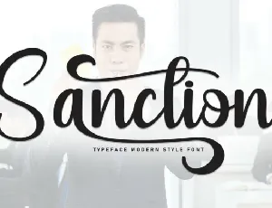 Sanction Script font