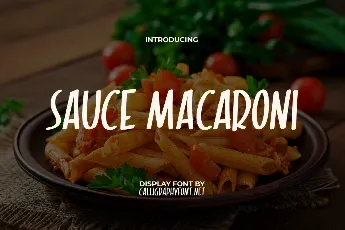 Sauce Macaroni Demo font