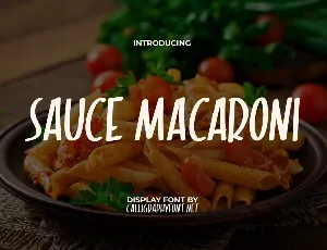 Sauce Macaroni Demo font