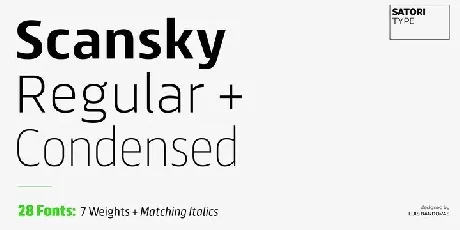 Scansky Sans Serif font