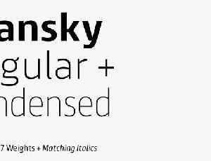 Scansky Sans Serif font