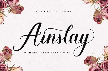 Ainslay Script Free font