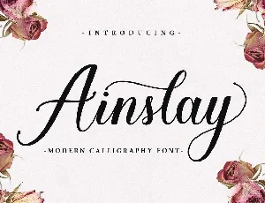 Ainslay Script Free font