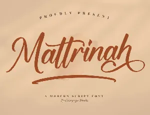 Mattrinah font