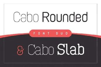 Cabo Rounded Duo font