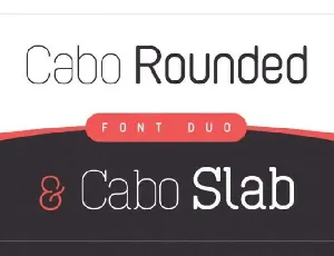 Cabo Rounded Duo font