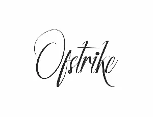 Ofstrike Demo font