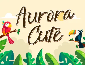 Aurora Cute font