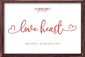 love heart font