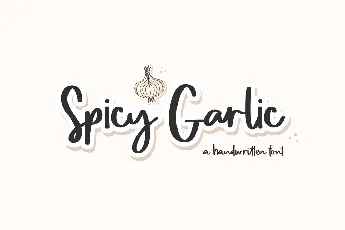 Spicy Garlic Demo font