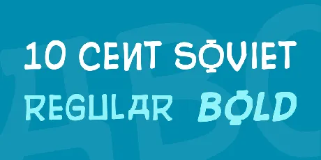 10 Cent Soviet font