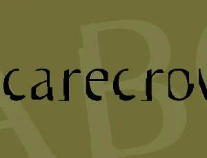 Scarecrow font