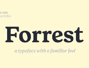 Forrest font