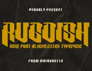 Rugdish font