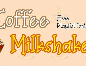 Coffee Milkshake font