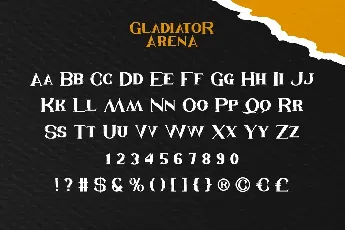 Gladiator Arena font