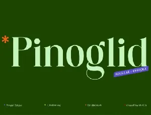 Pinoglid font