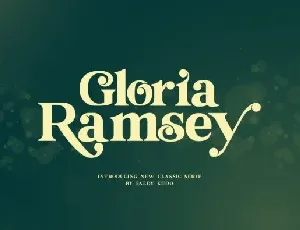 Gloria Ramsey Serif font