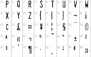 Dealerplate font