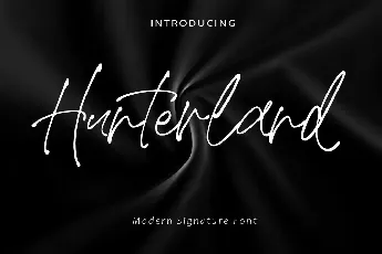 Hunterland font