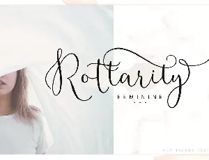 Rottarity Feminine font