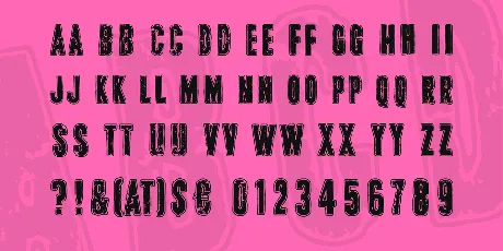 Pink T-shirt font