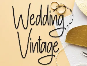 Wedding Vintage Script font