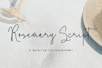 Rosemary Script font