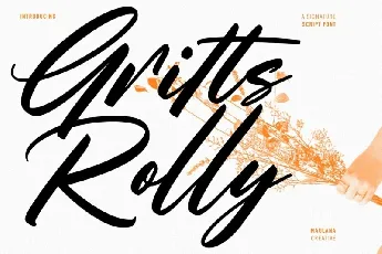 Gritts Rolly font