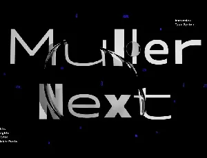 Muller Next Family font