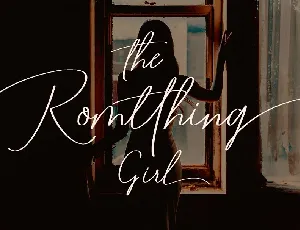 Romtthing Girl Signature font