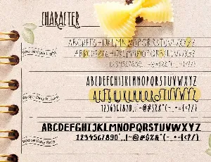 Recipe Daily Typeface font