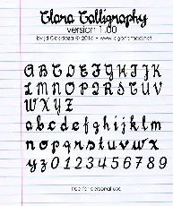 Clara Calligraphy font