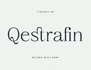 Qestrafin DEMO VERSION font