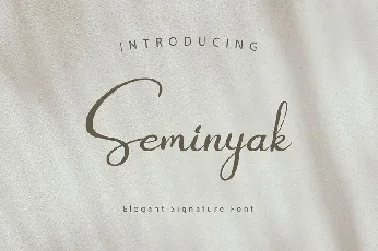 Seminyak font