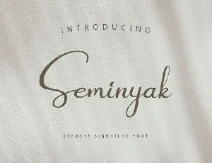 Seminyak font