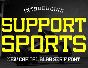 Support Sports font