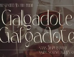 Galgadote font