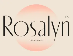 CS Rosalyn font