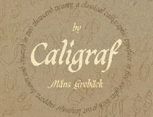 Caligraf Classical Calligraphy Script font