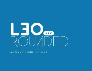 Leo Rounded Pro font