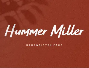 Hummer Miller Demo font