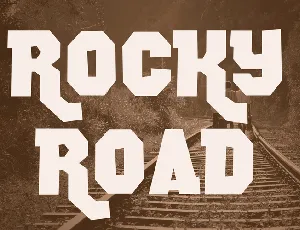 Rocky Road font