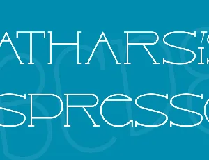 Catharsis Espresso font